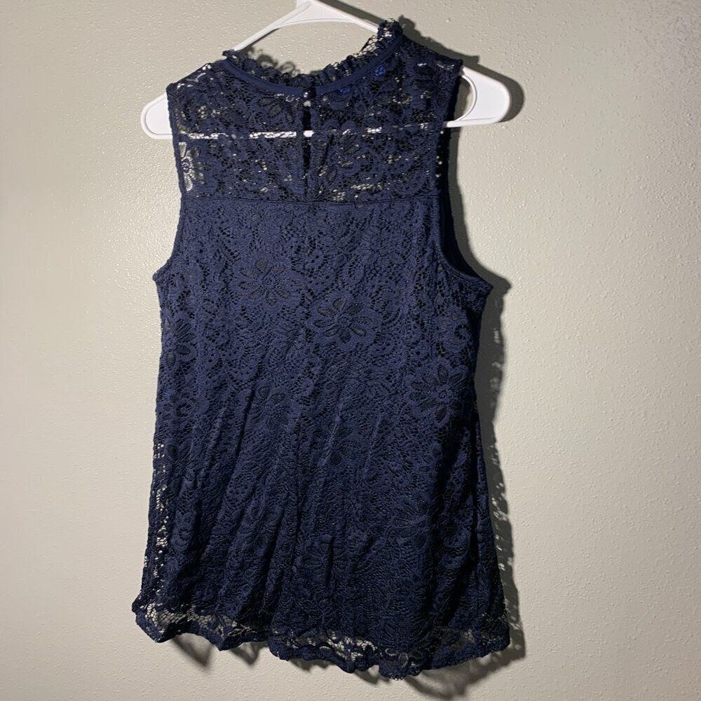 Apt. 9 Lace Navy Tank - Picture 6 of 7